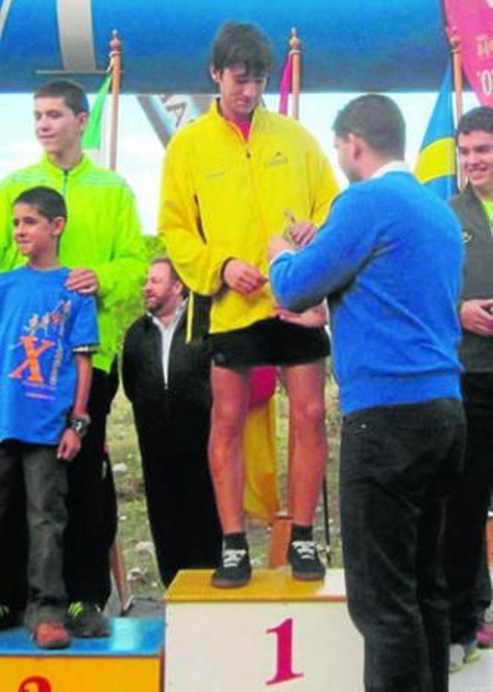 Pablo Sanz, en lo más alto del podio.