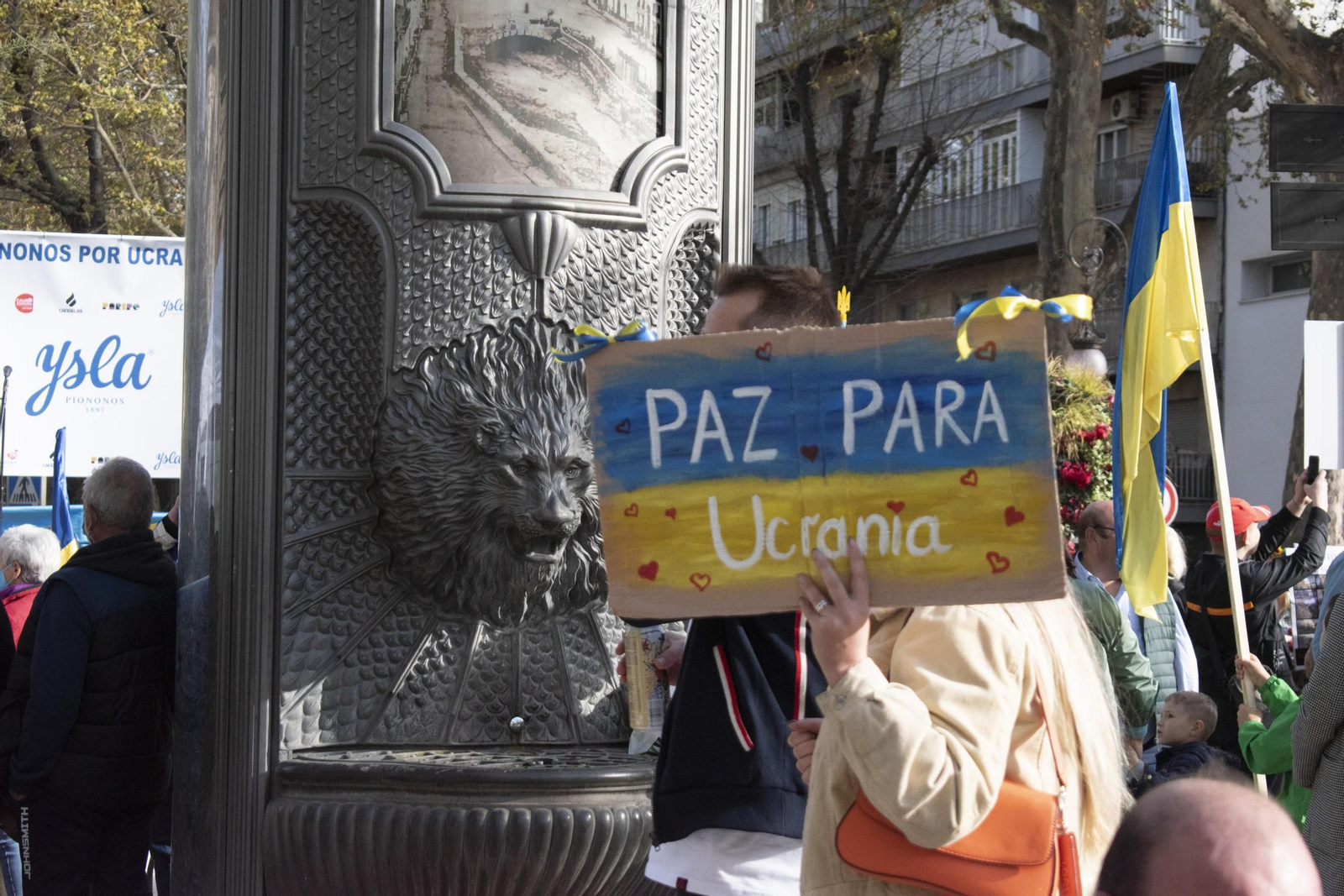 Manifestación de apoyo a Ucrania, hace unos días en Granada.