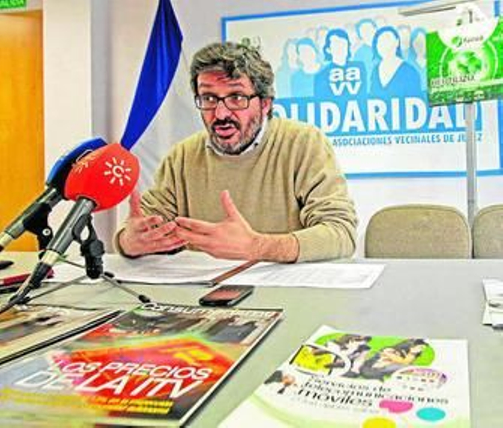 David Cifredo, ayer, durante la presentación del balance en Solidaridad.