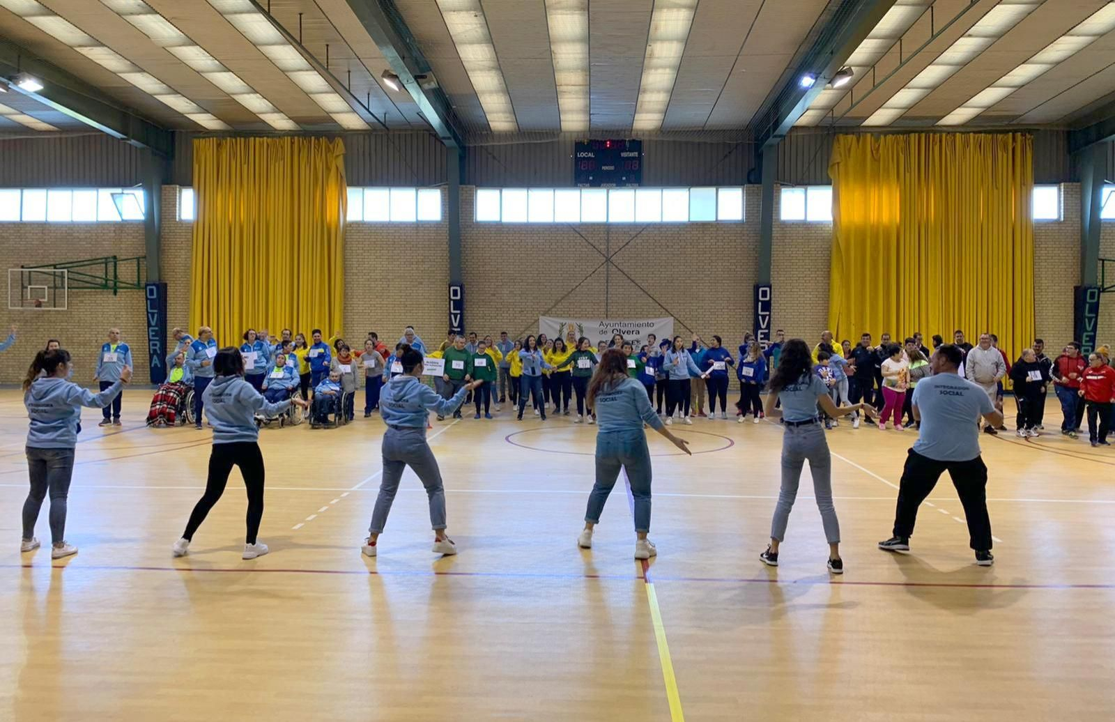 Participantes en la jornada  de deporte  y diversidad