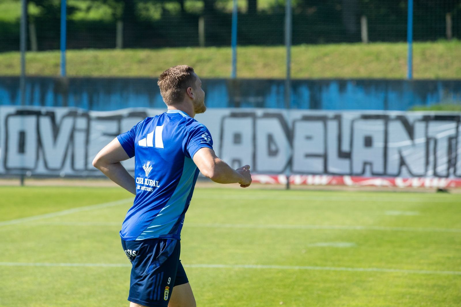 Entrenamiento del Oviedo desarrollado el jueves.