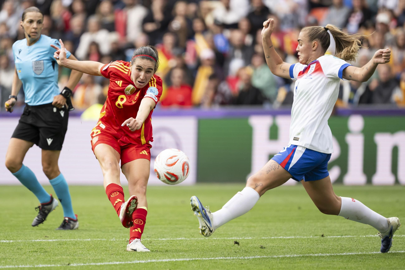 Las mejores imágenes de la final España - Inglaterra de la Eurocopa femenina
