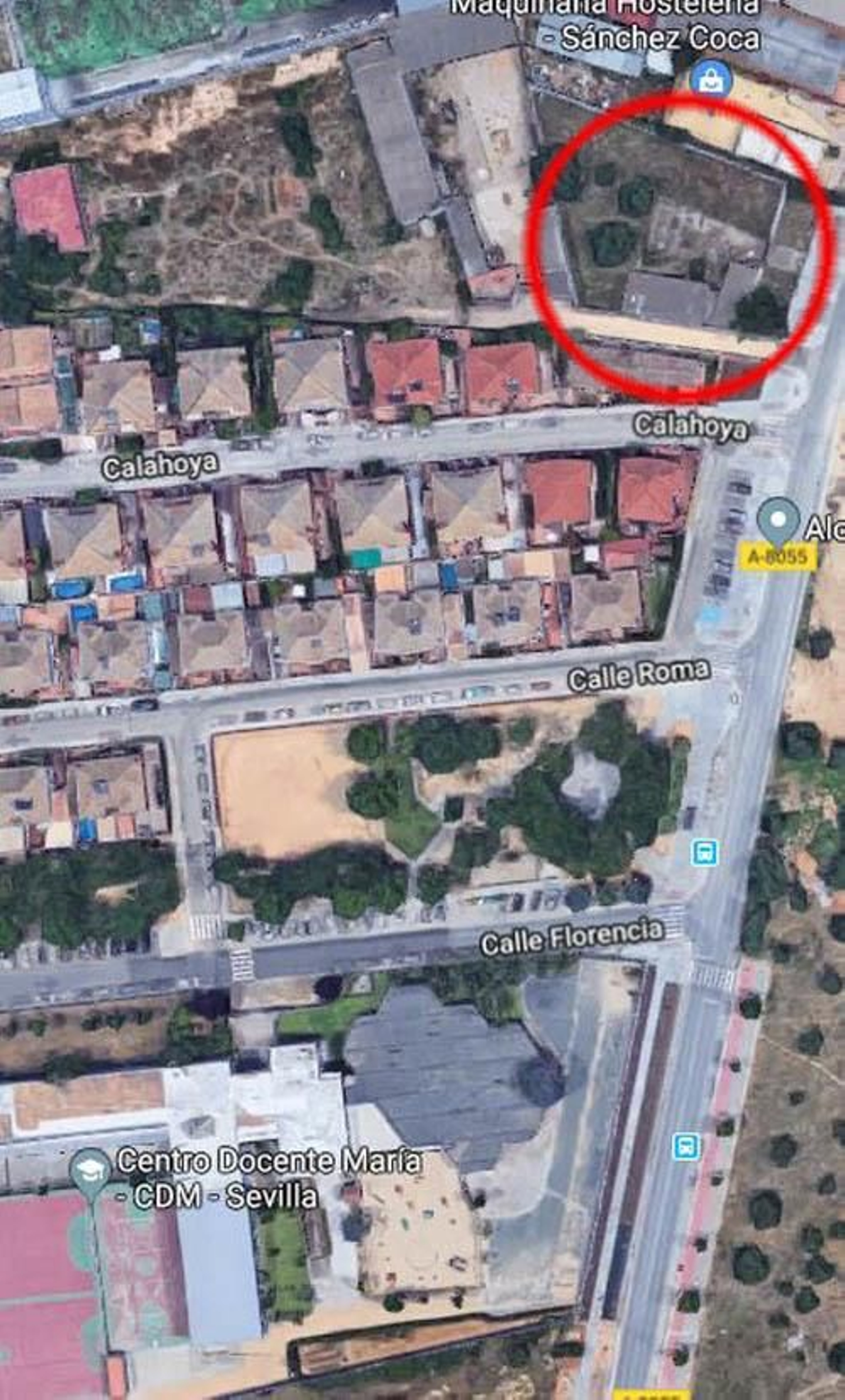 La zona en la que está previsto instalar la gasolinera.