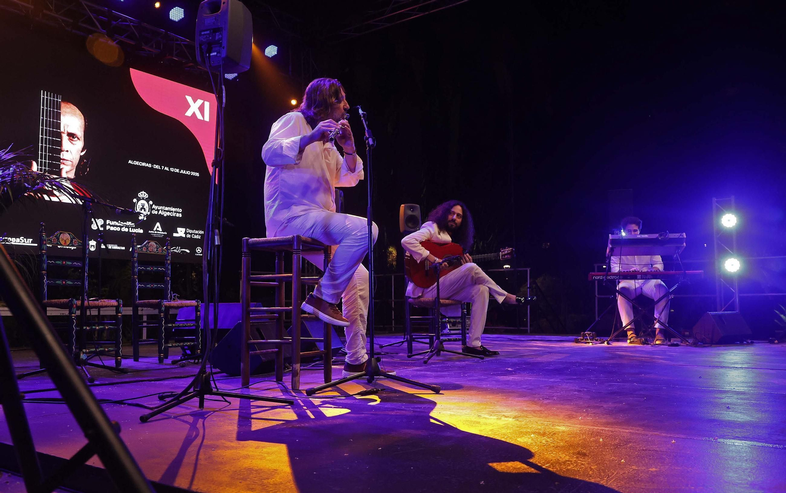 Fotos de la tercera sesión del XI Encuentro Internacional de Guitarra Paco de Lucía en Algeciras: Joni Jiménez y Antonio Canales
