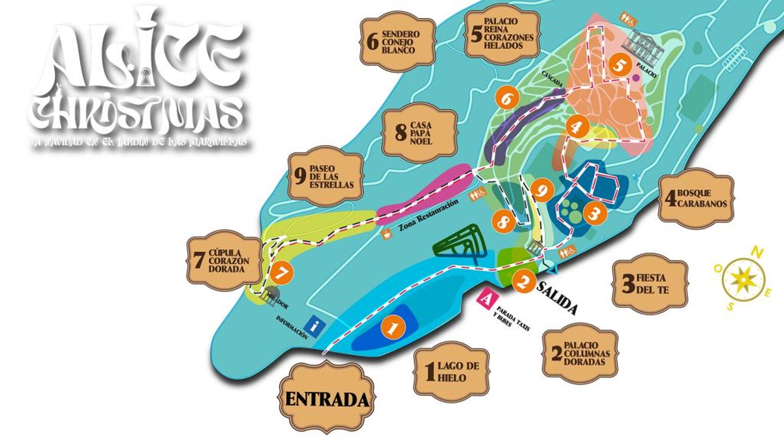 El mapa del recorrido.