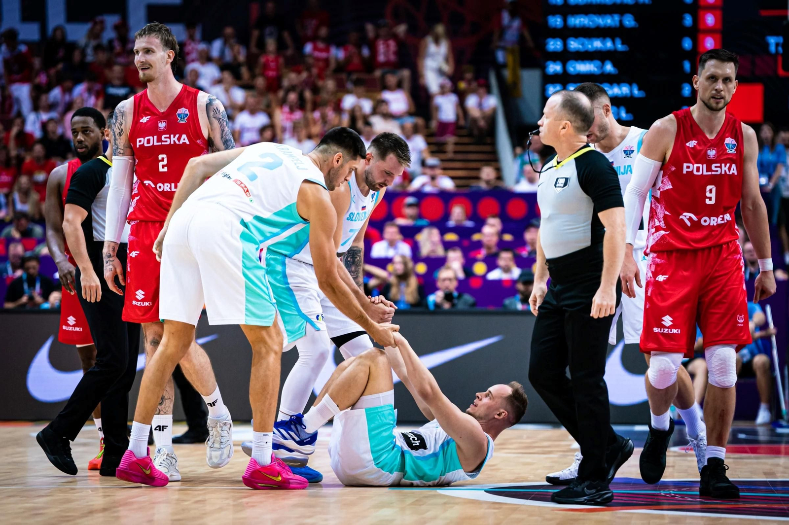 La Polonia de Balcerowski se impone a la Eslovenia de Doncic