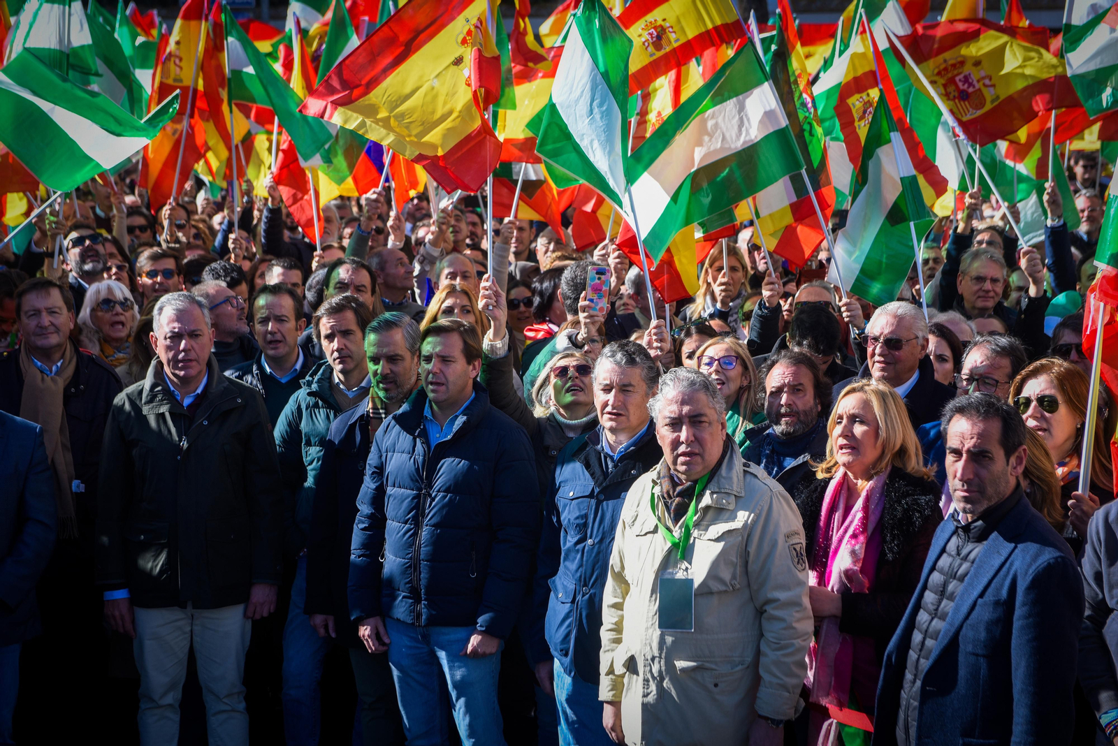 Concentración en Sevilla contra la amnistía y en defensa de Andalucía