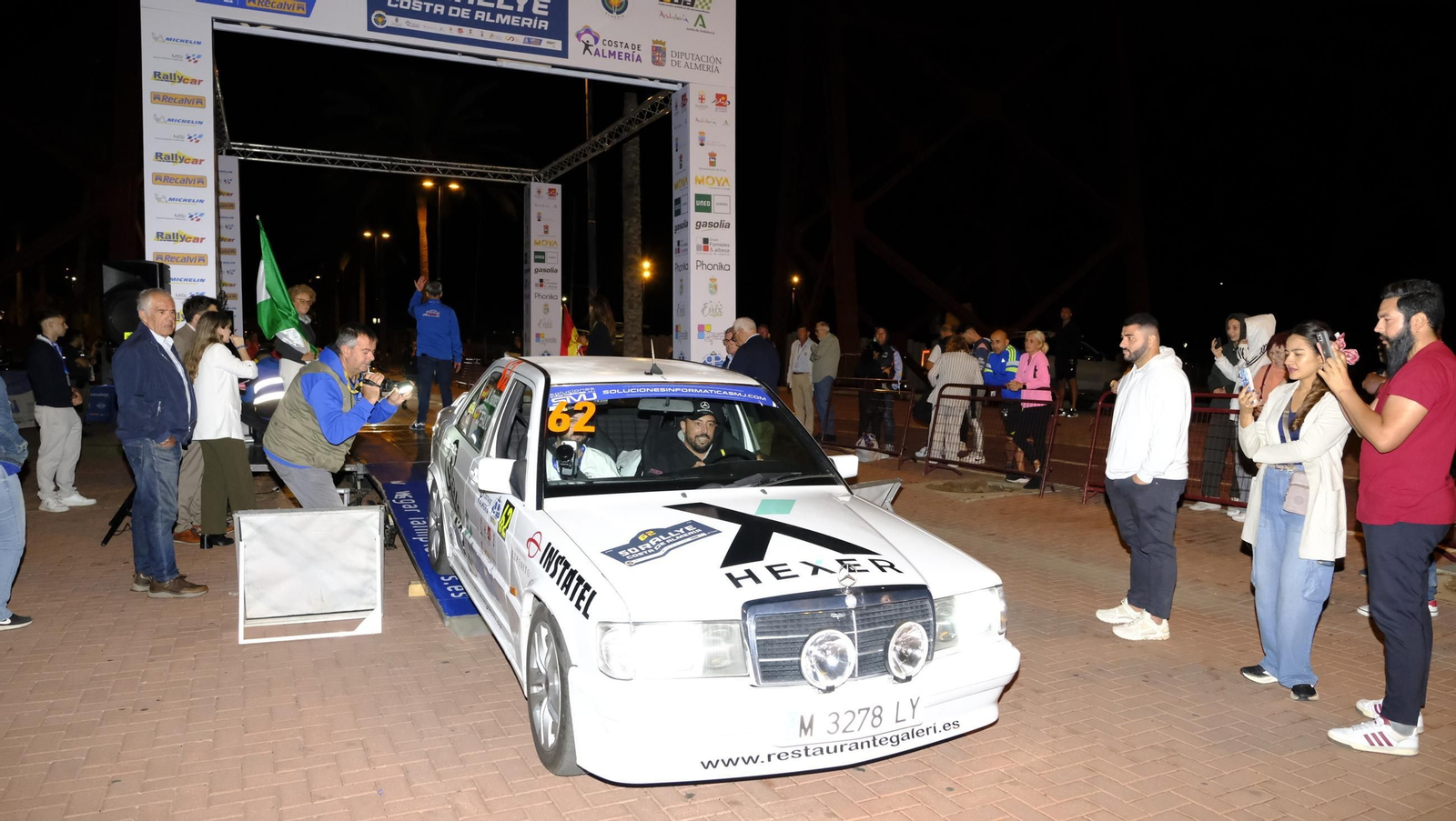 La salida de la 50 edición del Rallye Costa de Almería, en imágenes
