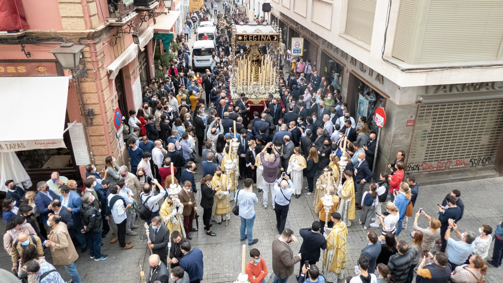 La Virgen del Rosario de Montesión en su rosario de la aurora, en imágenes