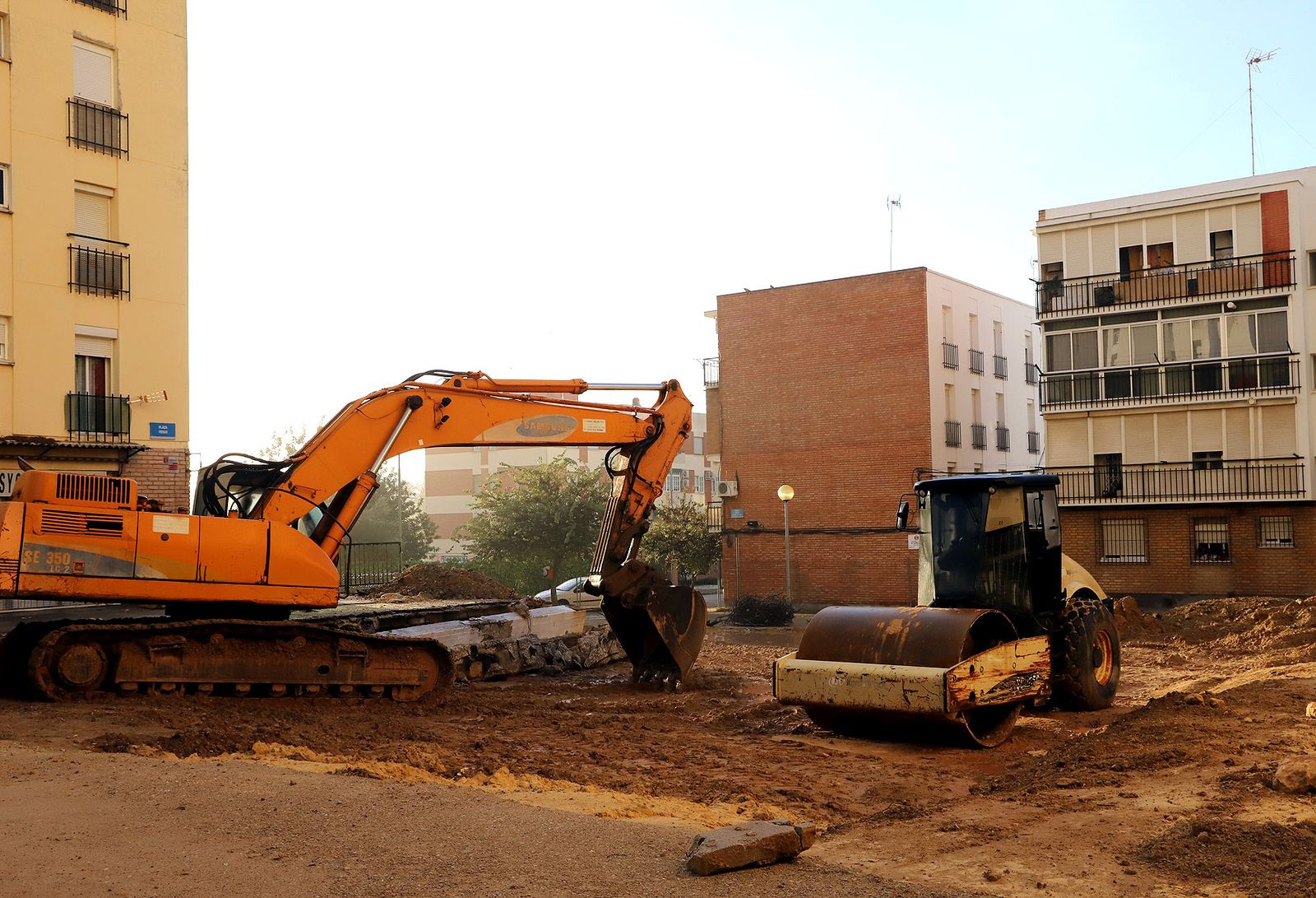 Una imagen de las obras.