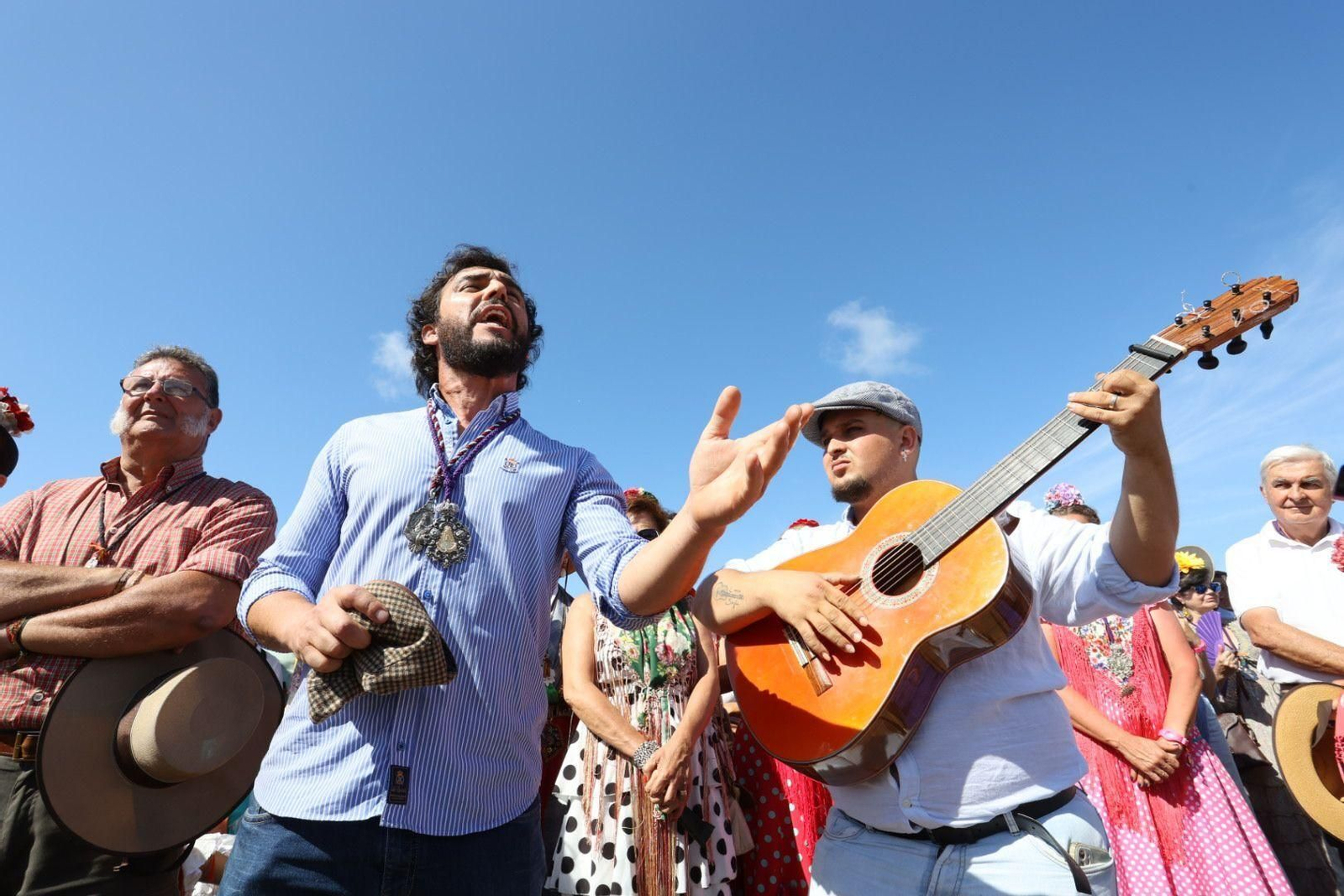 Misa de romeros de las hermandades de Jerez y El Puerto en Marismillas