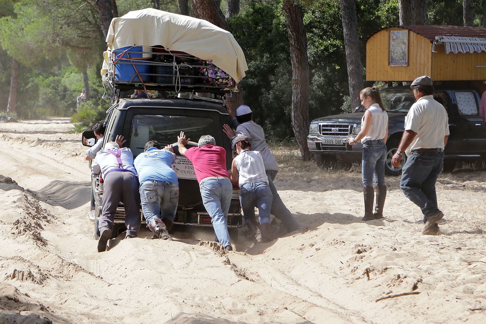 Las imágenes de la segunda jornada de camino de la Hermandad de Jerez