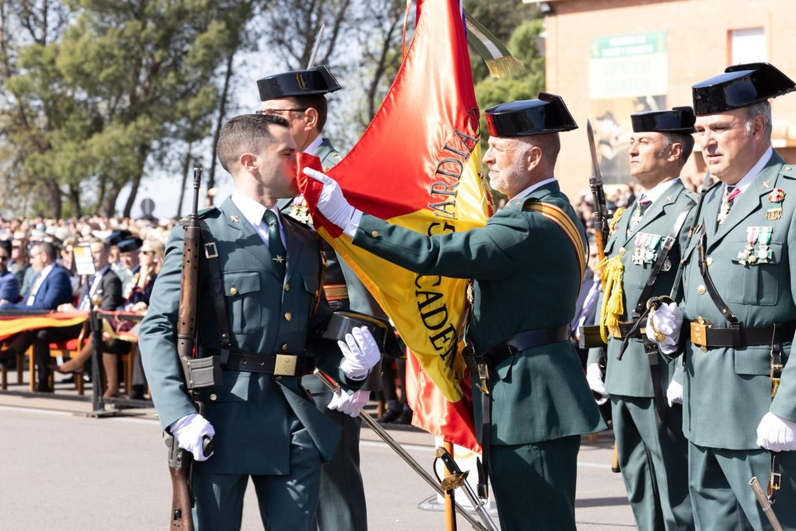 Acto de jura de bandera de la 130ª promoción de guardias civiles de la Academia de Baeza