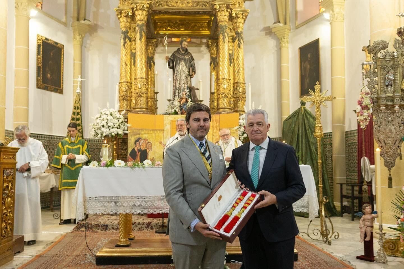 Acto de entrega de la faja el pasado domingo