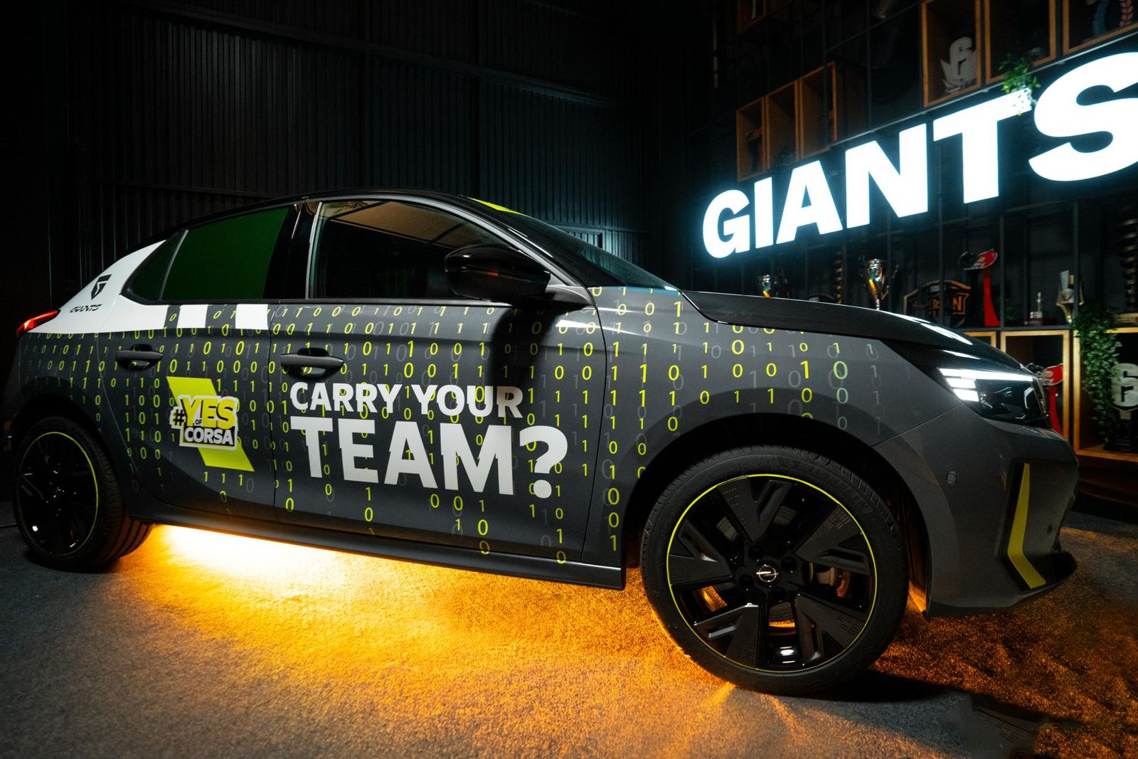 Imagen del Corsa adaptado a Giants.