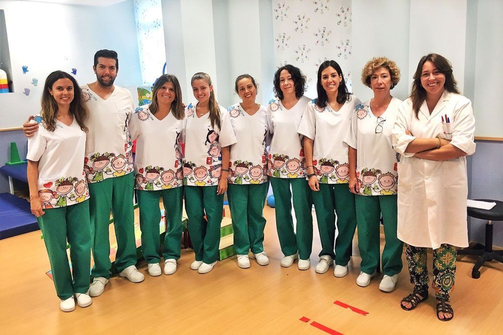 El equipo de la Unidad de atención temprana del Hospital Victoria Eugenia, de Cruz Roja.