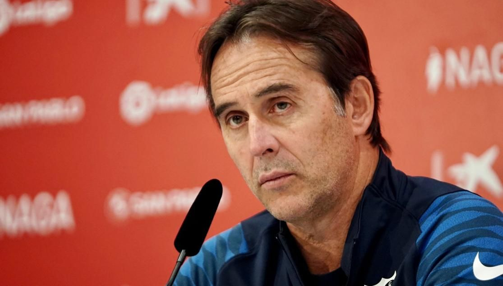 Julen Lopetegui, durante su comparecencia de prensa de este martes.