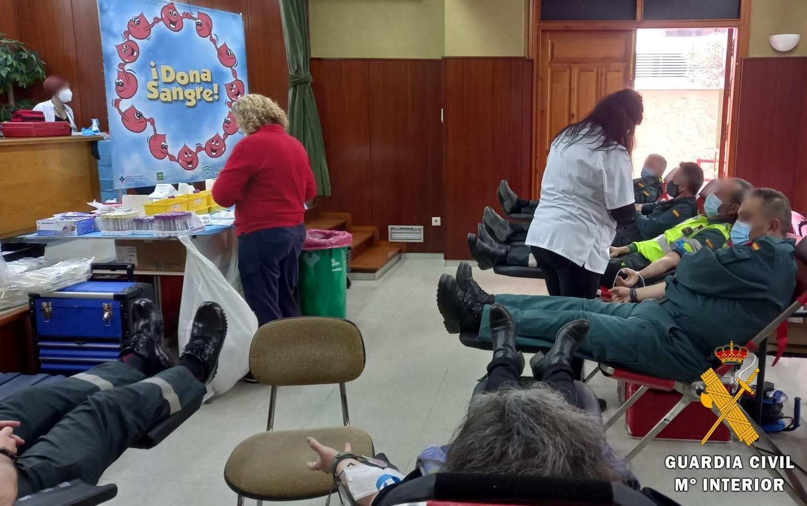 Jornada de donación de sangre en la Comandancia de la Guardia Civil de Almería