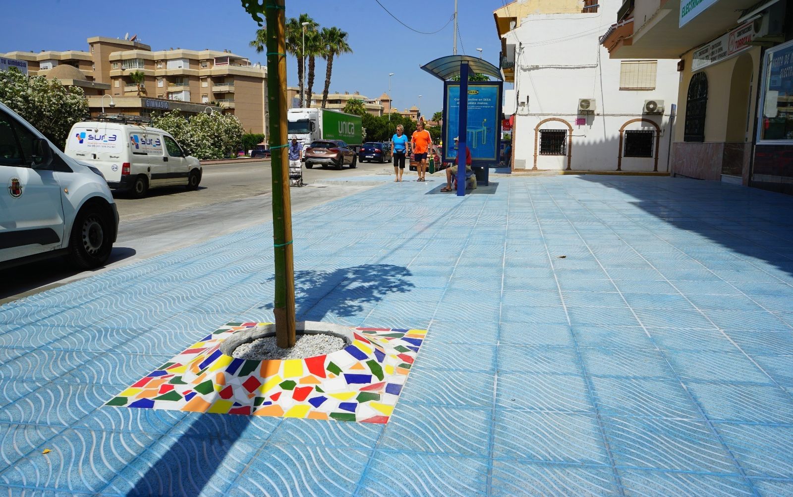 Nuevo acerado en Torrox Costa.