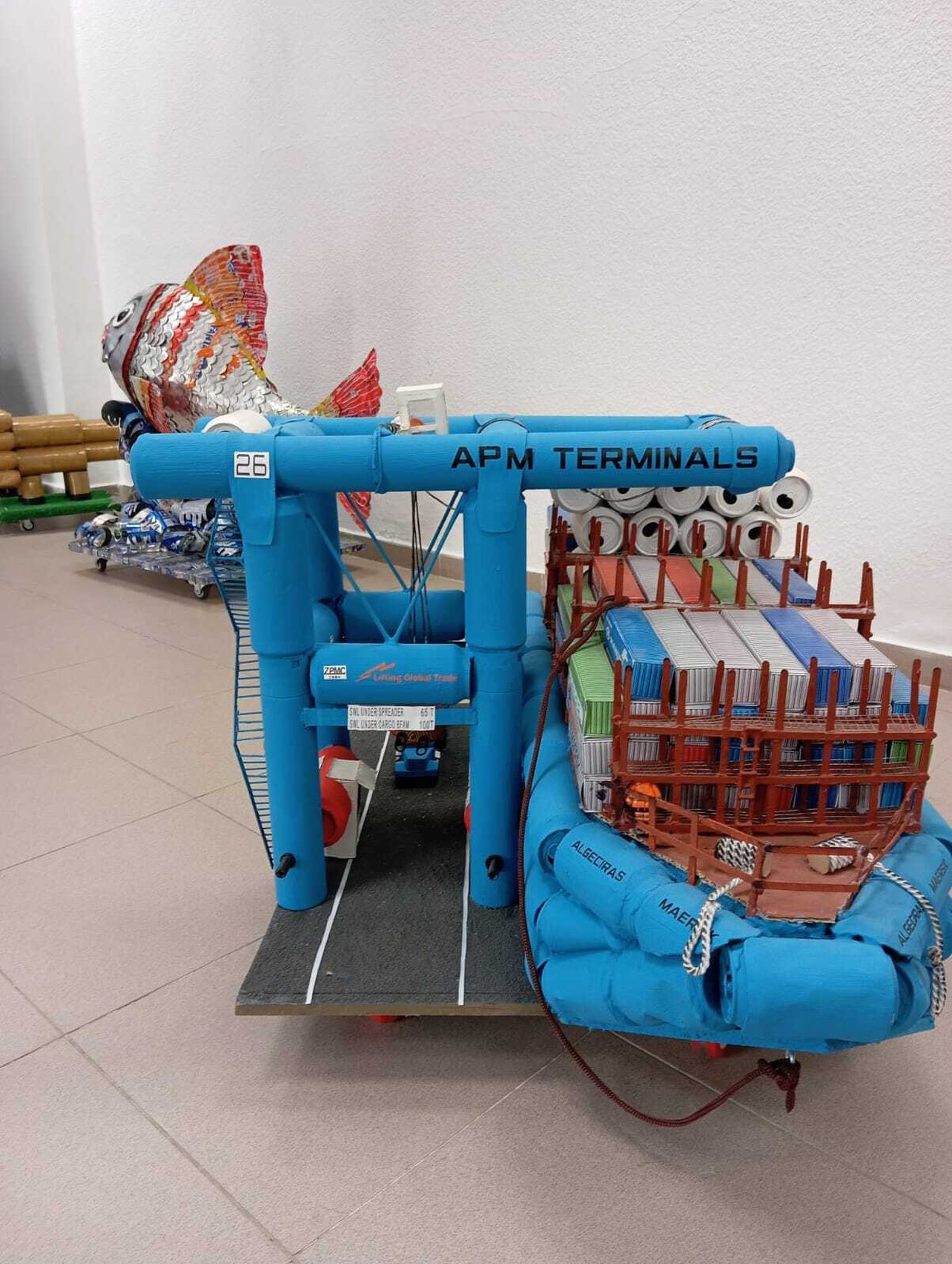 Segundo premio para el ‘Buque Maerks Algeciras’ presentado por Sara Cirritos Sanmartín.