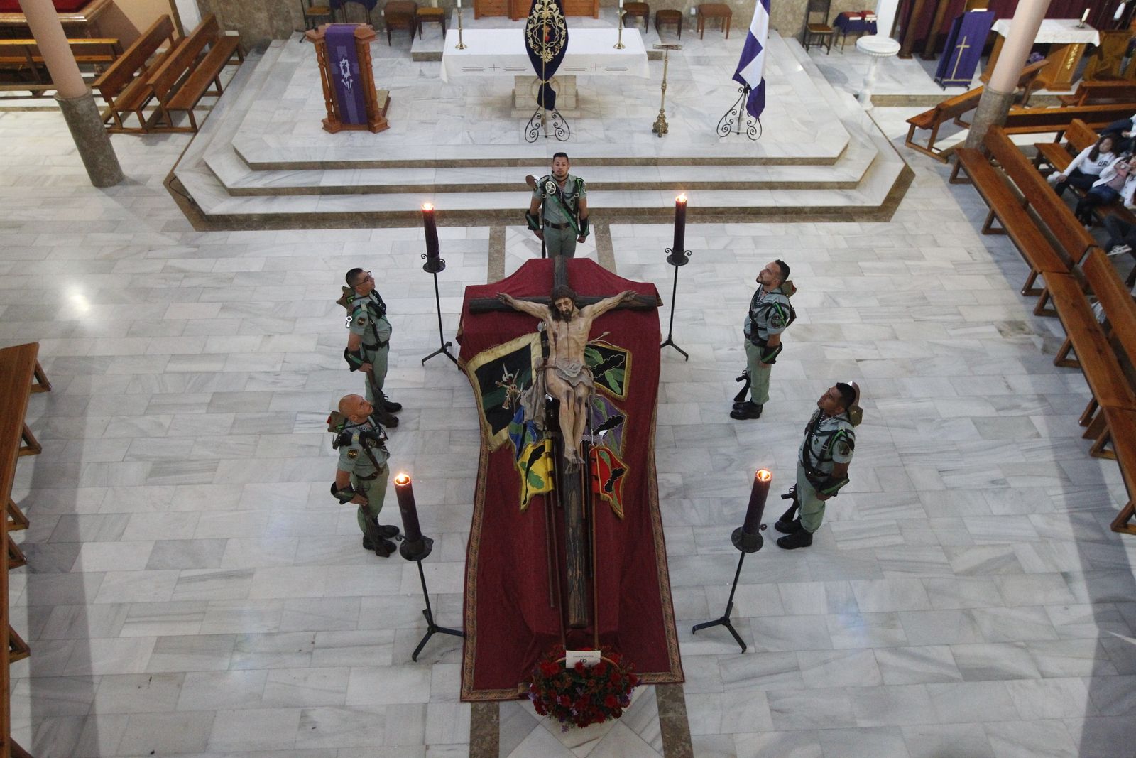 Custodia del Cristo de la Buena Muerte de La Legión. Semana Santa 2019. El Parador