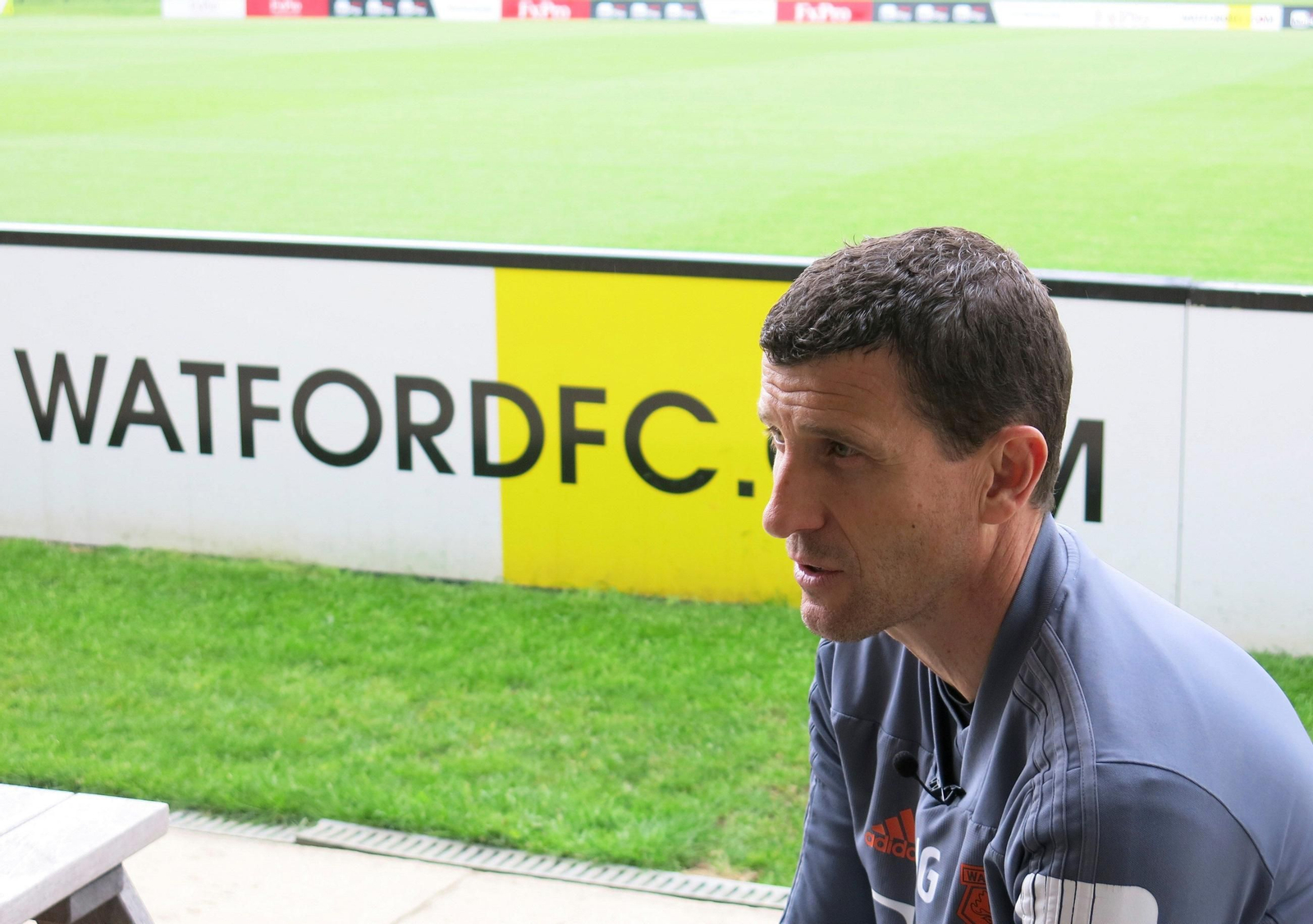 Javi Gracia, en su anterior etapa en el Watford.