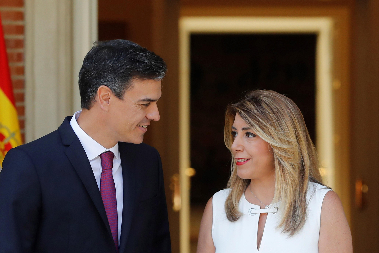 Reunión de Pedro Sánchez con Susana Díaz en La Moncloa
