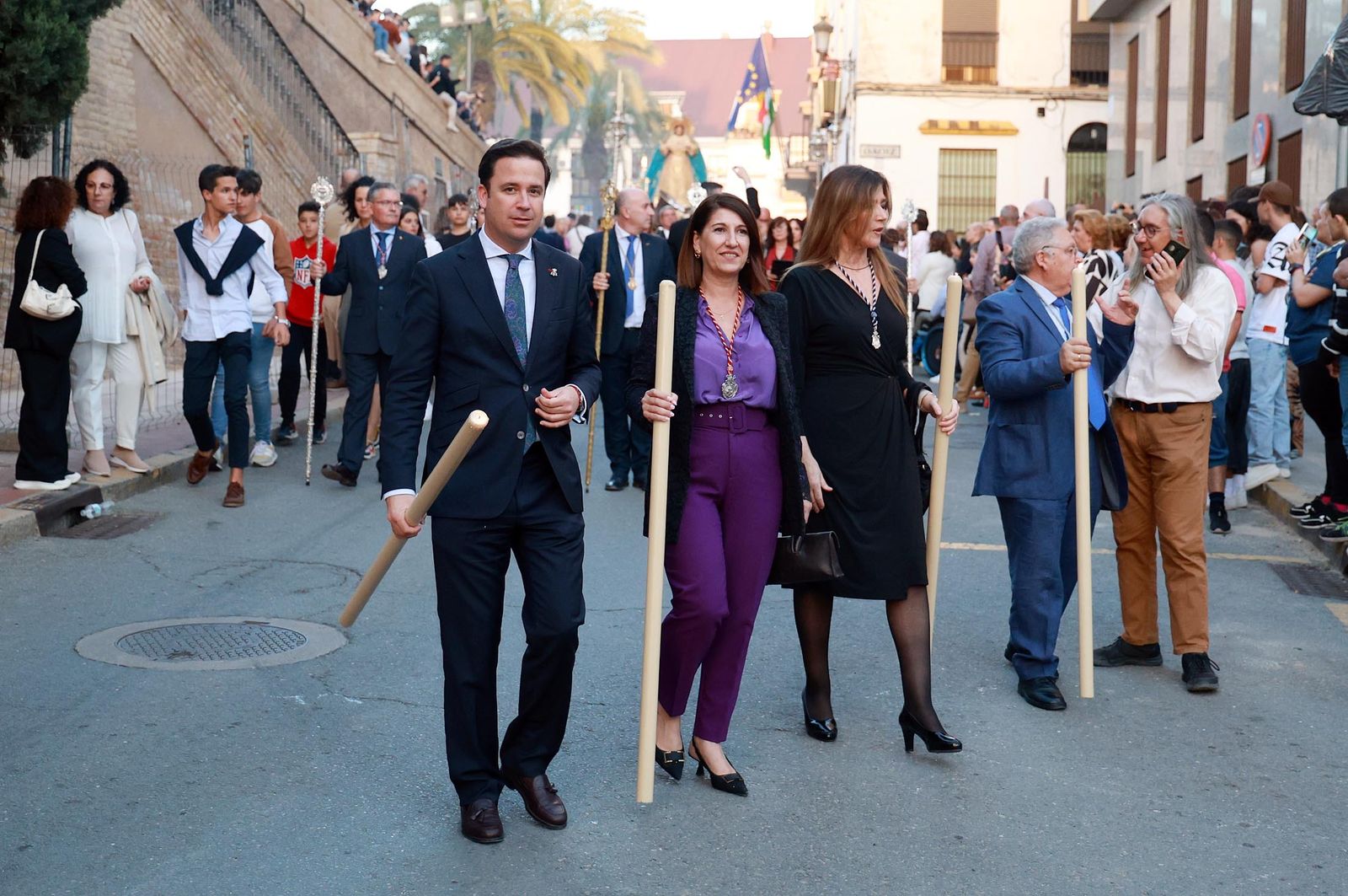 Imágenes del Rosario con la Virgen de los Ángeles