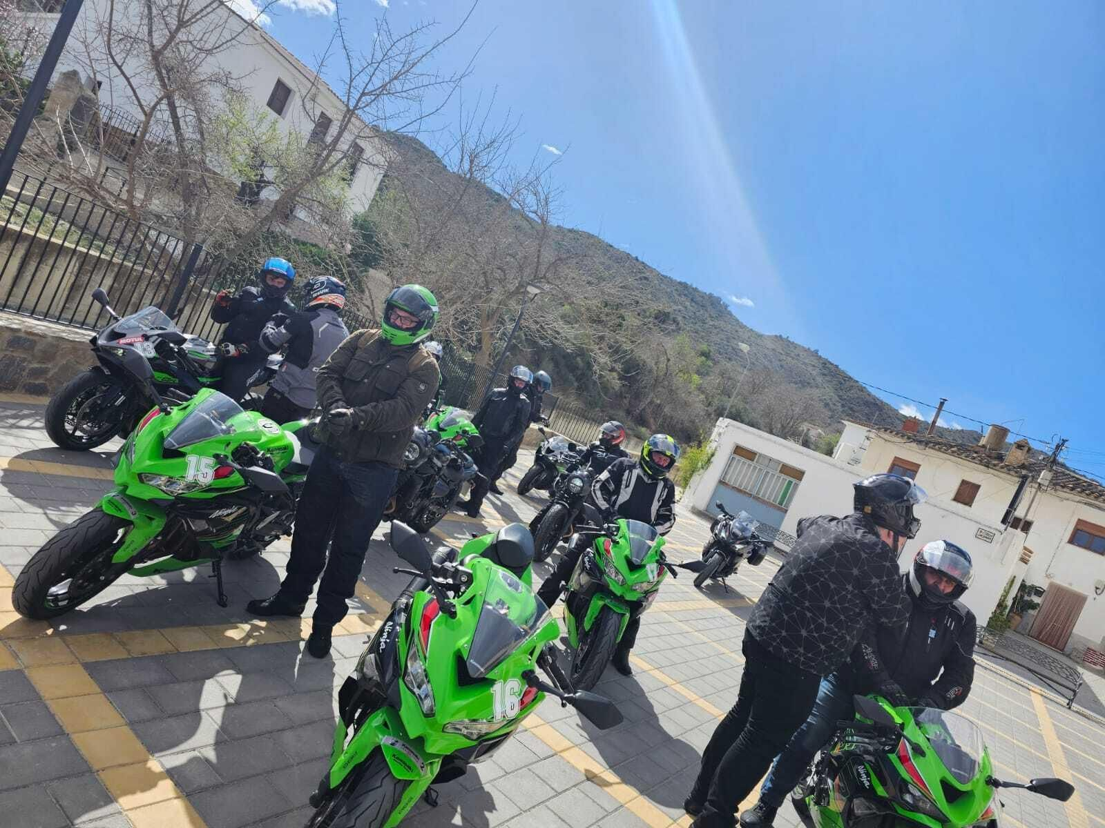 Las imágenes de las motos Kawasaki en Mojácar