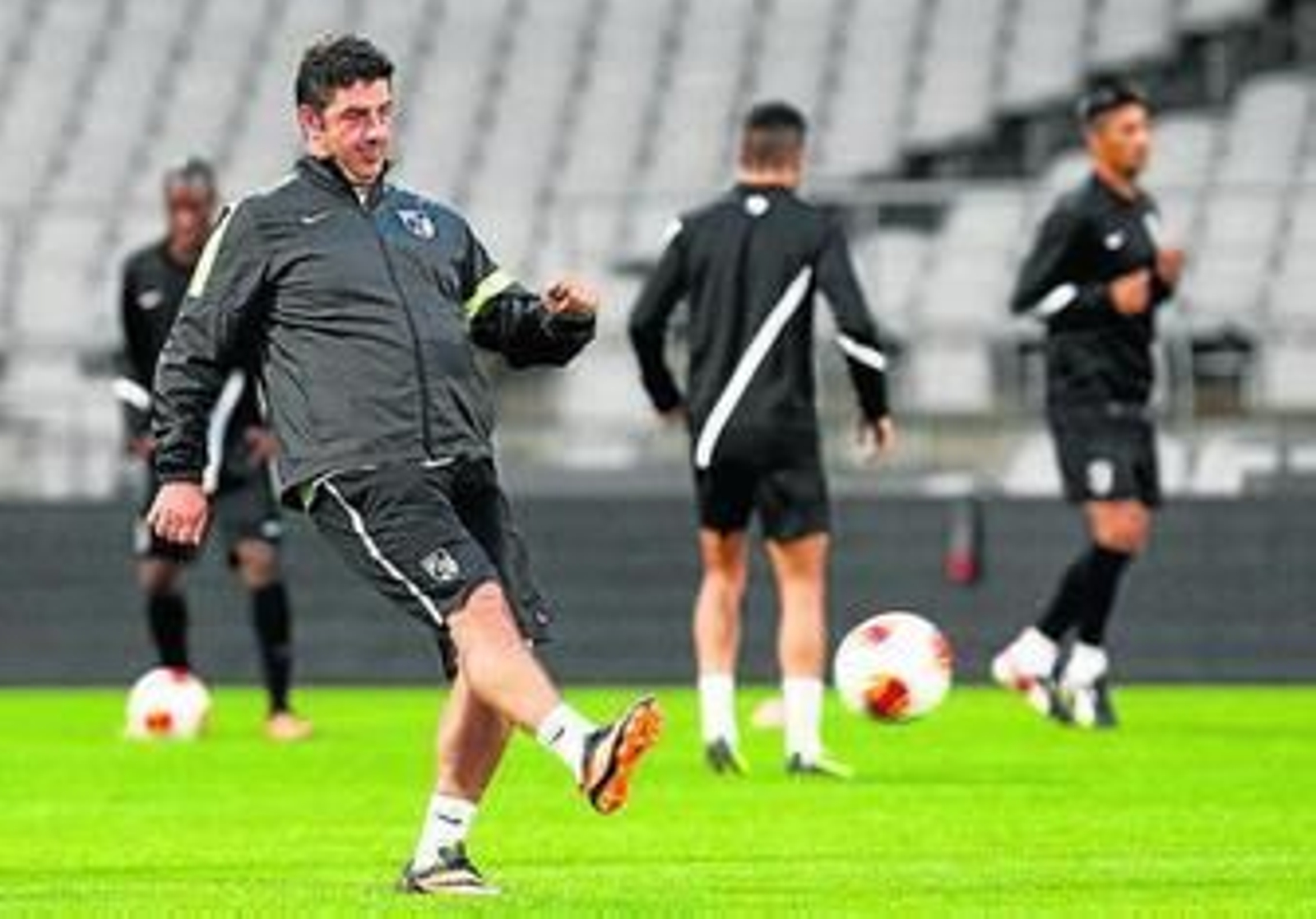 Rui Vitoria, en un entrenamiento reciente en Lyon.