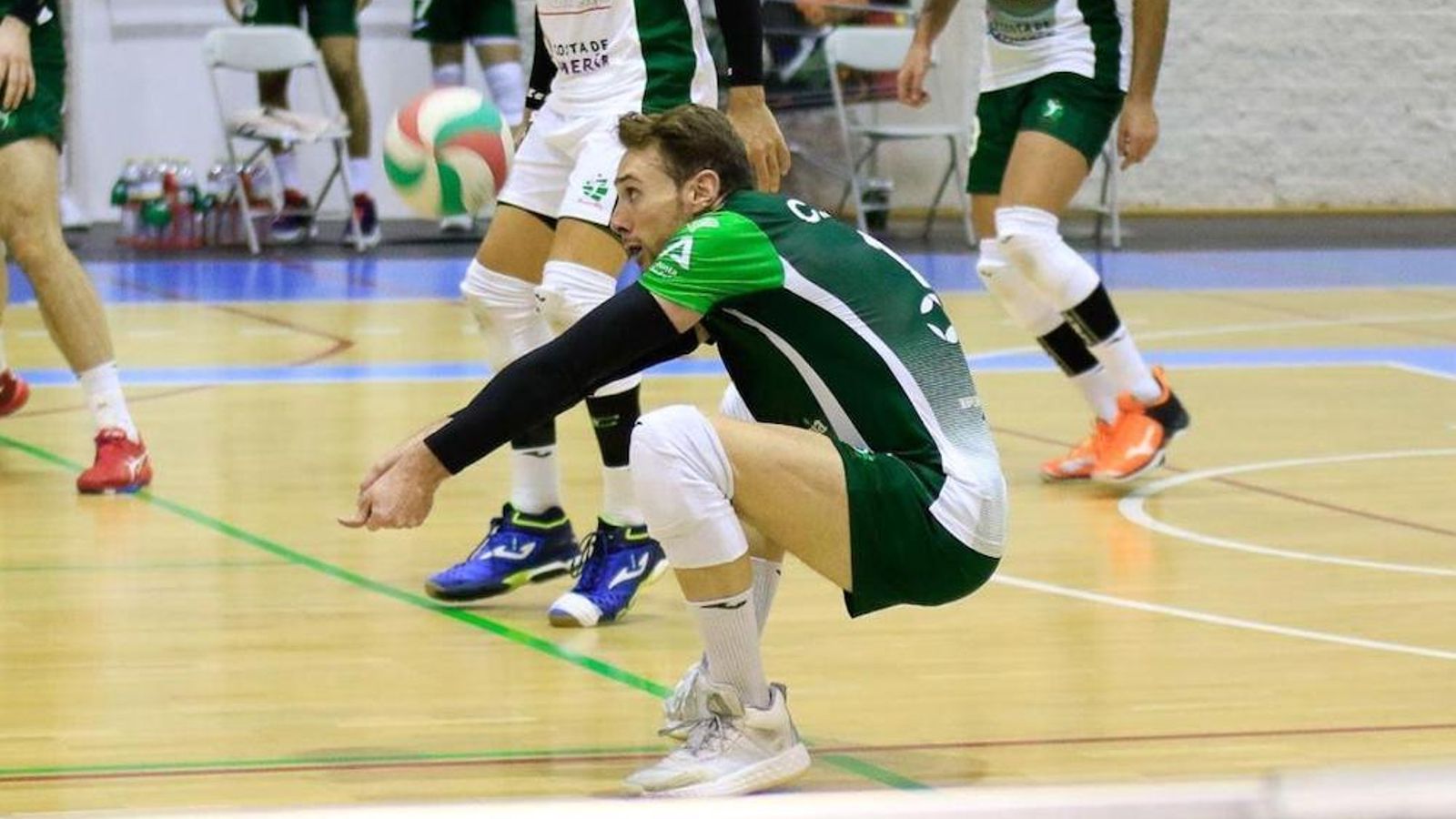Charly Jiménez, en un encuentro con Unicaja.