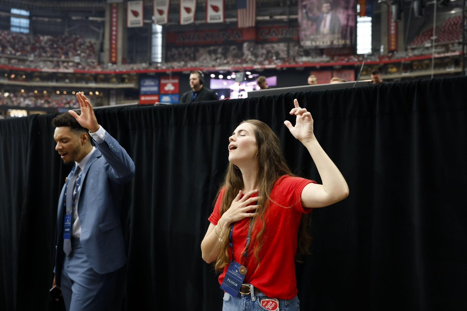 Las fotos de la despedida de los republicanos a Charlie Kirk