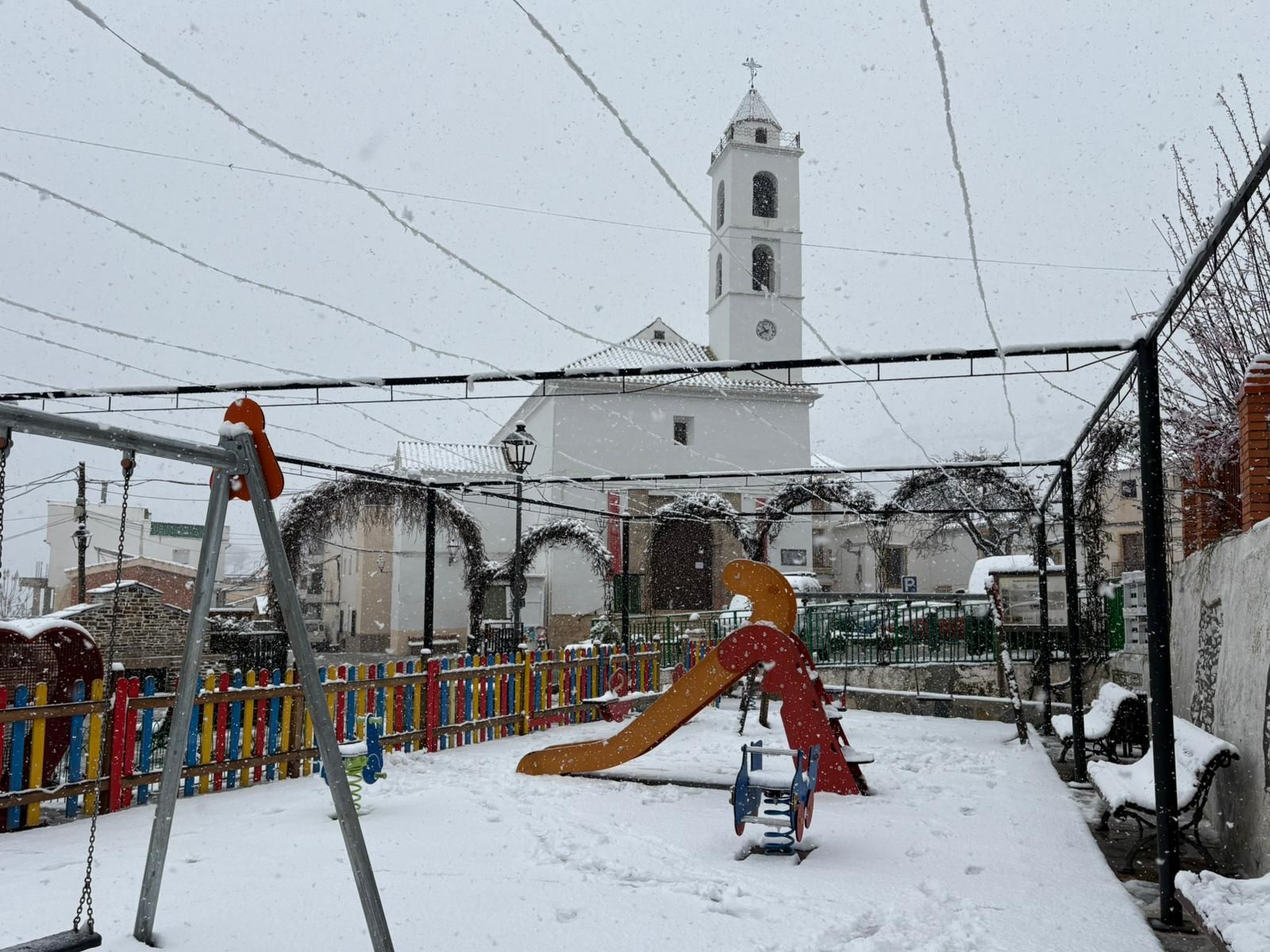 La nieve ha cubierto Bacares este 10 de marzo
