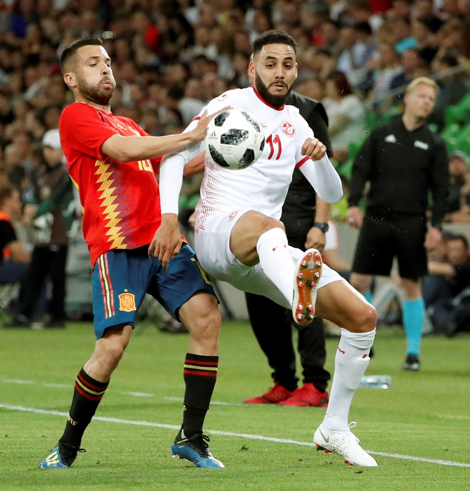 Las imágenes del España-Túnez