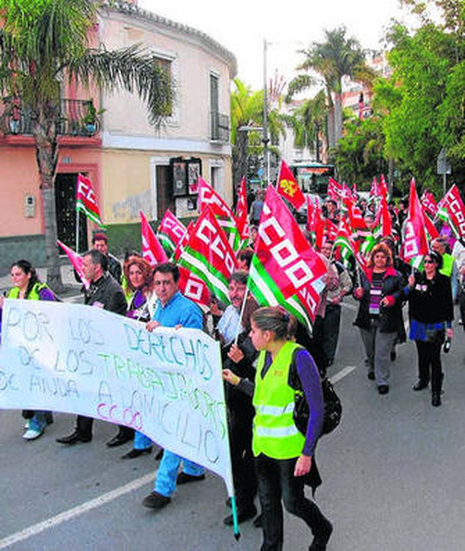 Los empleados de Adhara llevan en huelga dos meses.