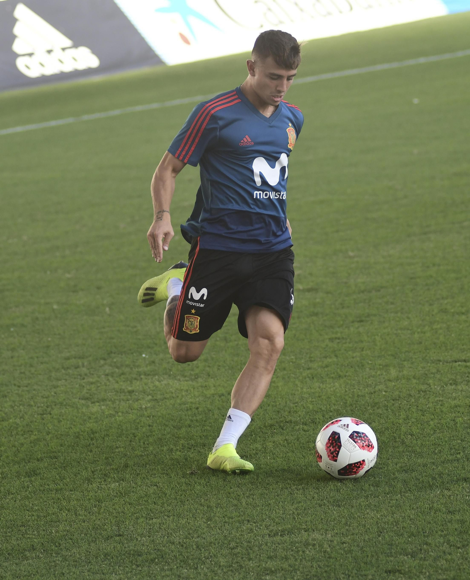 Entrenamiento de la selección sub-21 en El Arcángel