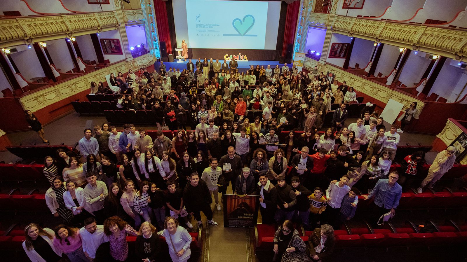 Proyección en el Cervantes