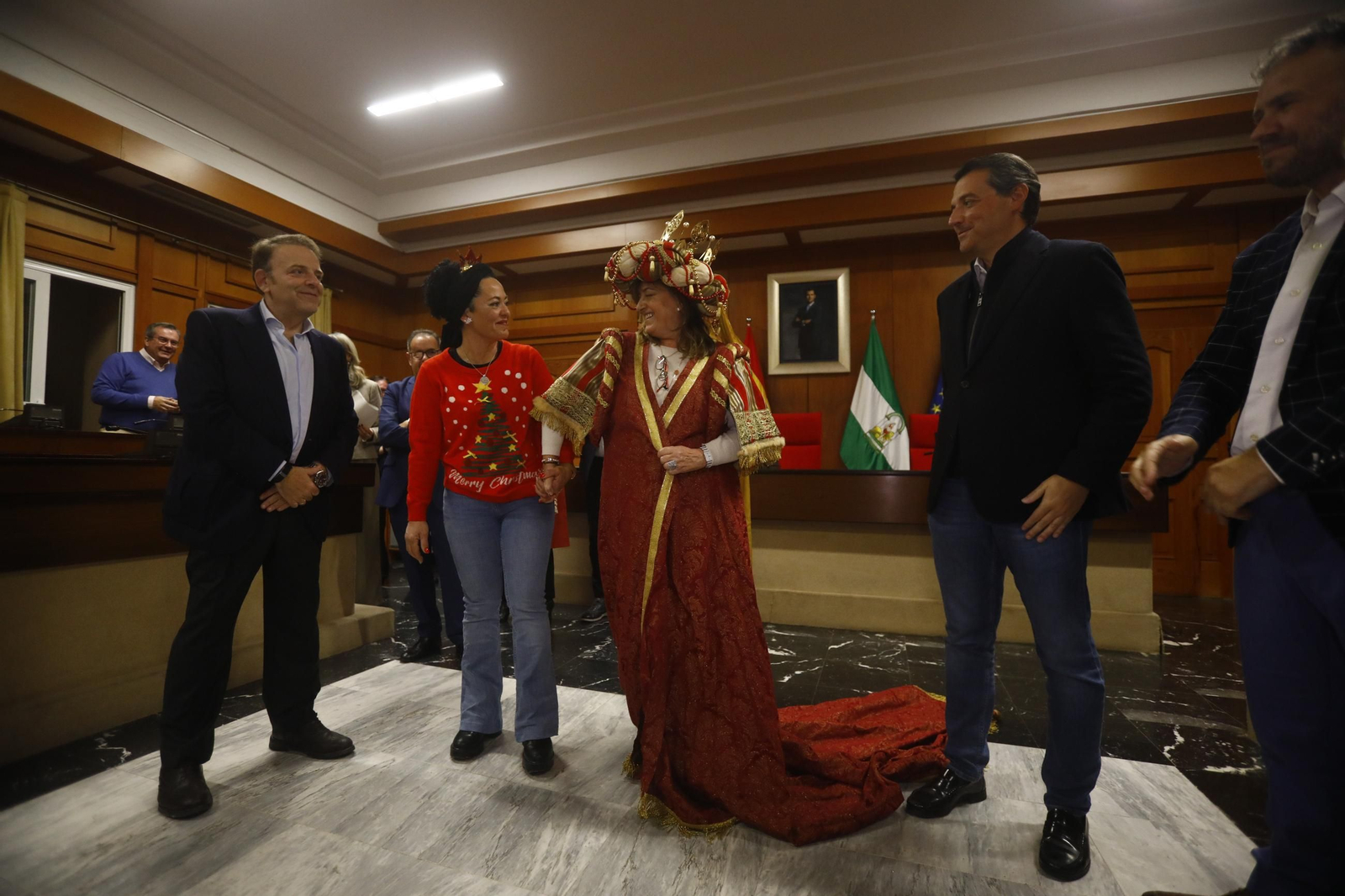 María del Mar Sánchez Espejo, emocionada tras ser Rey Gaspar en el sorteo.