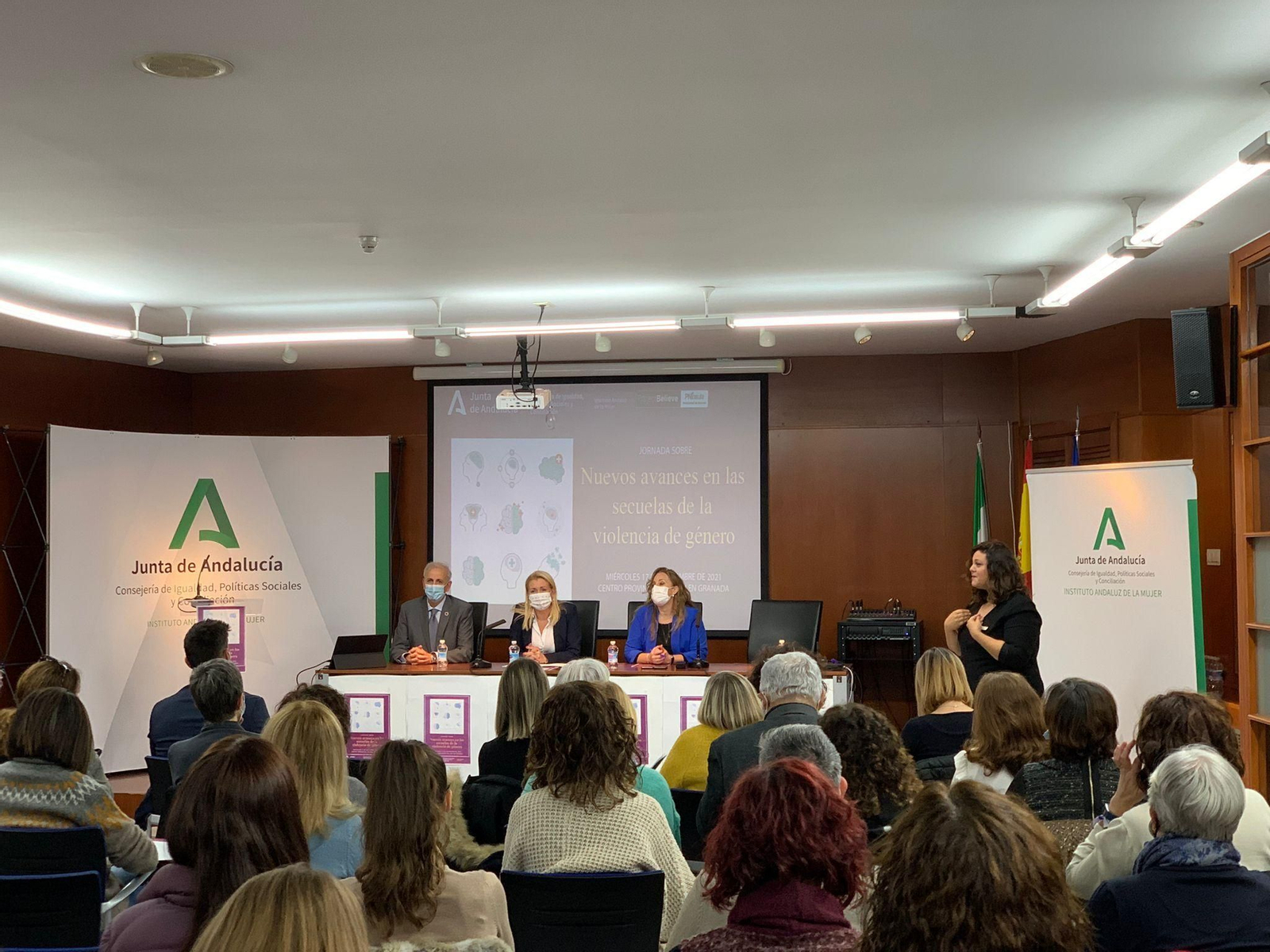 Imagen durante el encuentro.