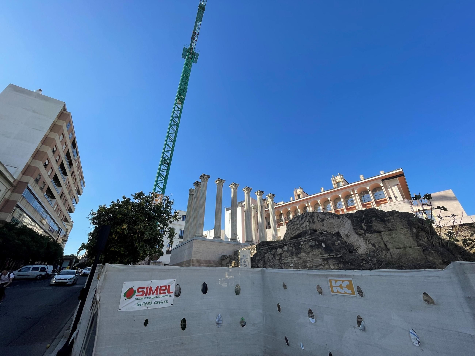 Las obras del Templo Romano de Córdoba afrontan su recta final