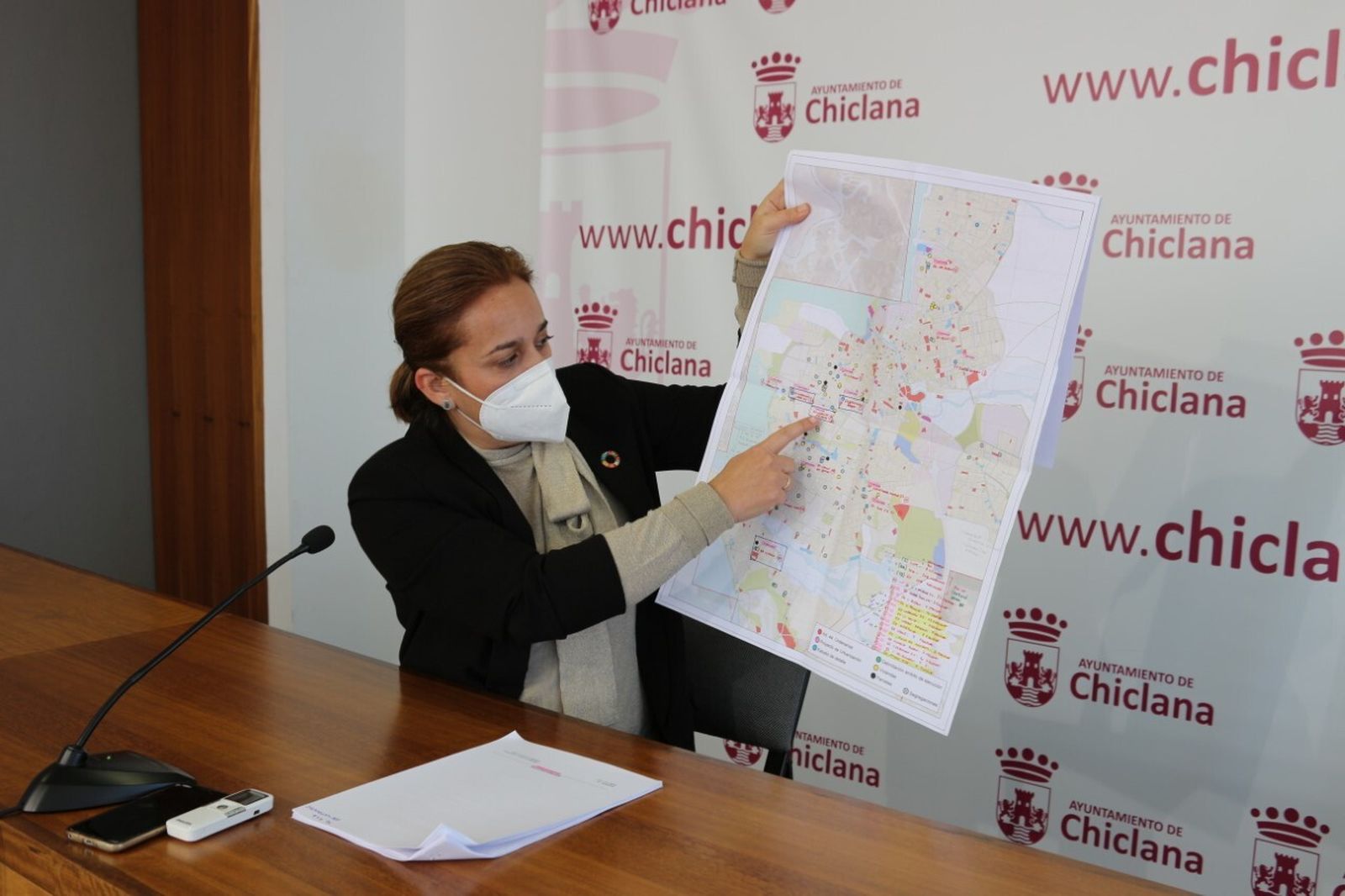 La delegada de Urbanismo, Ana González (PSOE), esta mañana en el Ayuntamiento.