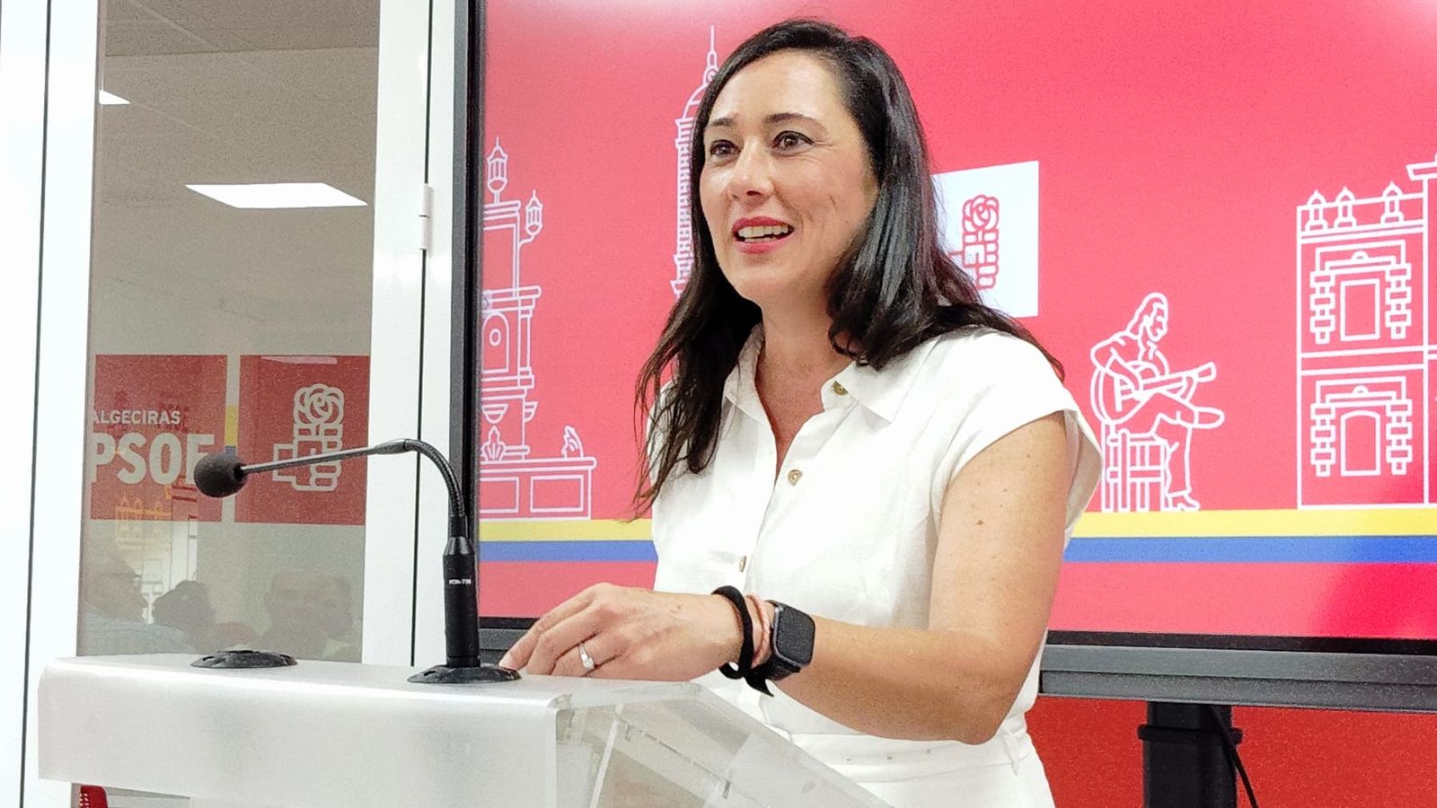 Rocío Arrabal, secretaria general del PSOE de Algeciras.