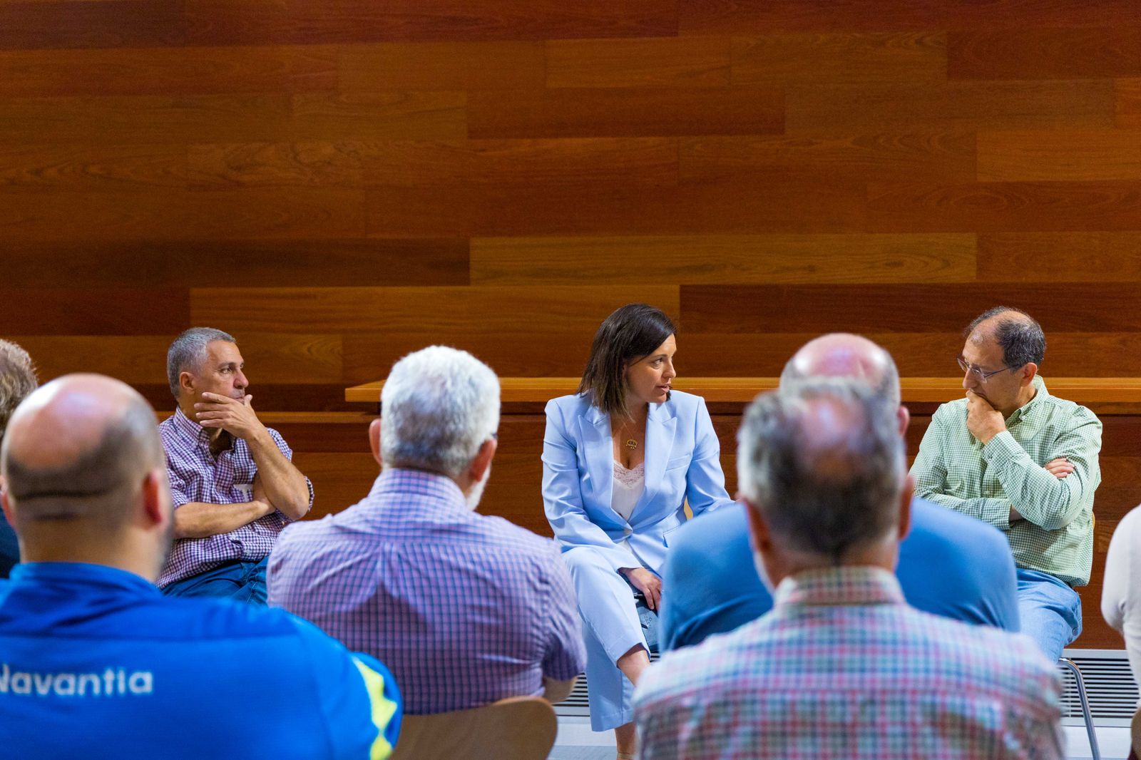 Reunión de Cavada con el comité de empresa de Navantia San Fernando en el Ayuntamiento isleño.
