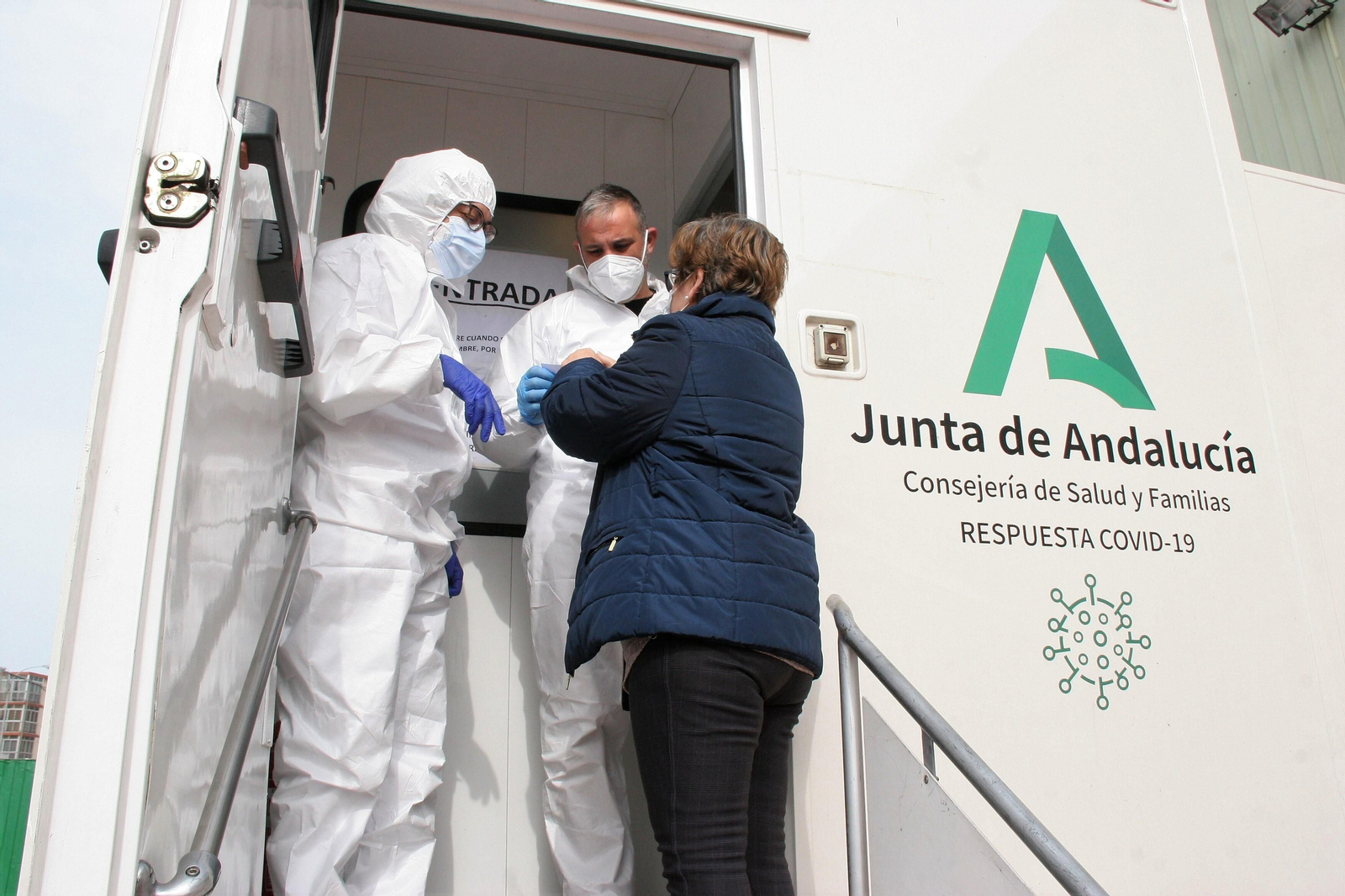 Una imagen del cribado realizado en El Puerto.