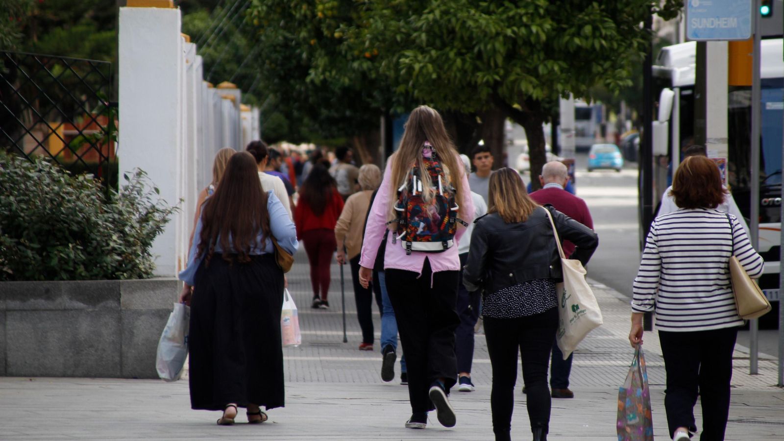 Ambiente esta semana en una de las avenidas principales de Huelva capital. Ambiente esta semana en una de las avenidas principales de Huelva capital.