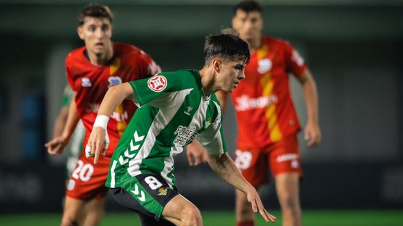 Dani Pérez, en un lance del choque.