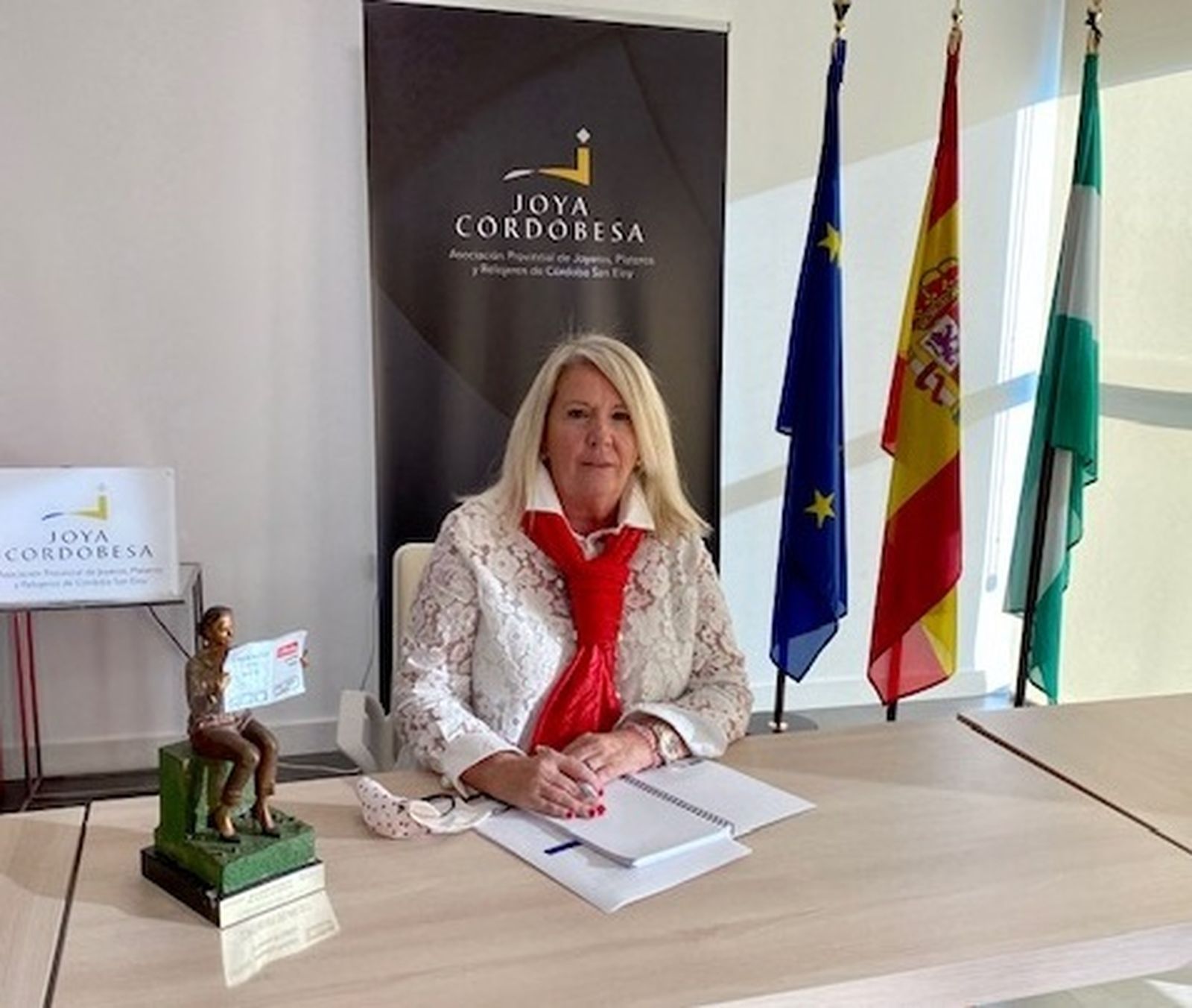 Milagrosa Gómez, presidenta de la Asociación de Joyeros de Córdoba San Eloy.