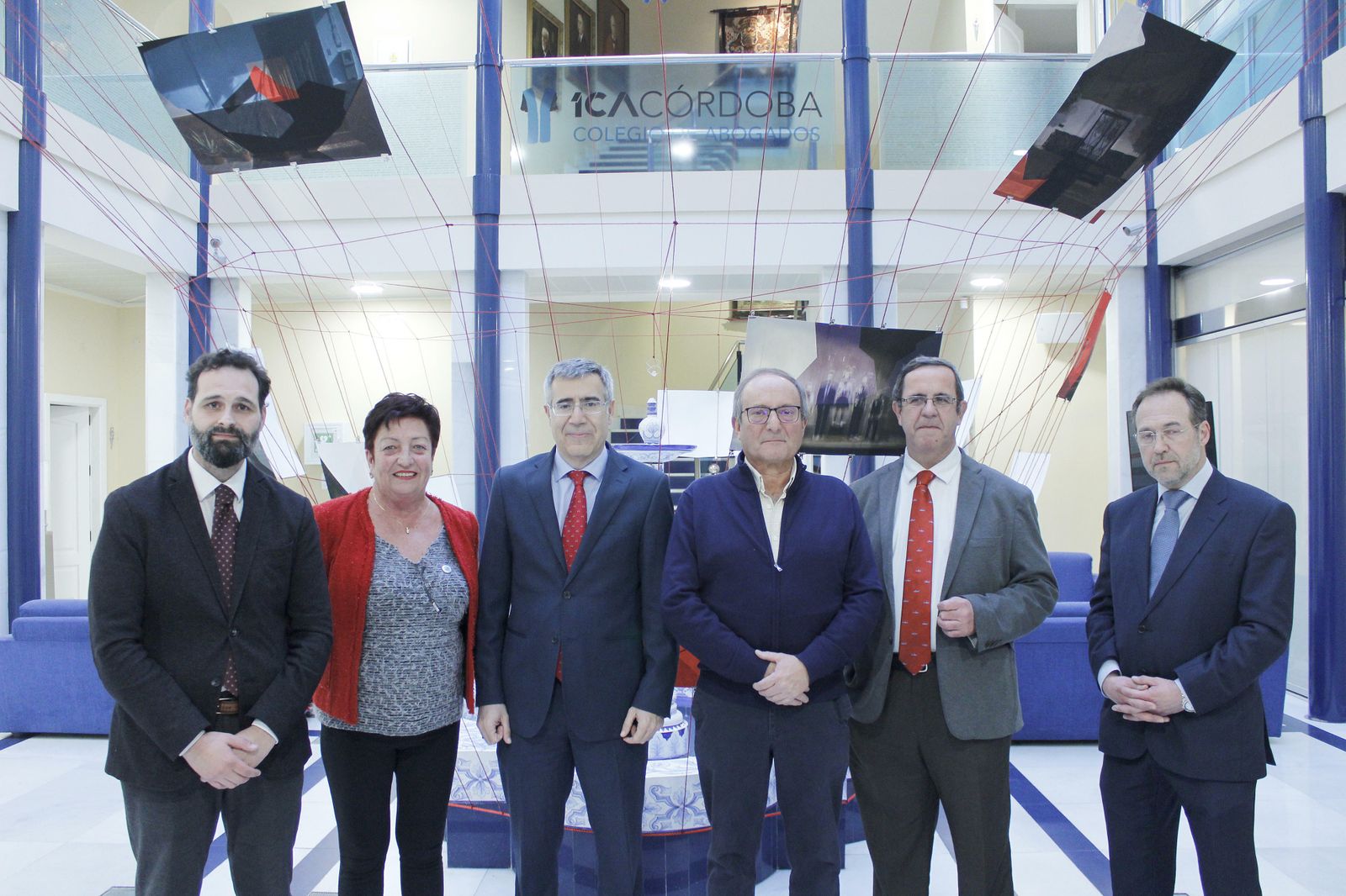 Representantes de las jornadas, en el Colegio de Abogados.
