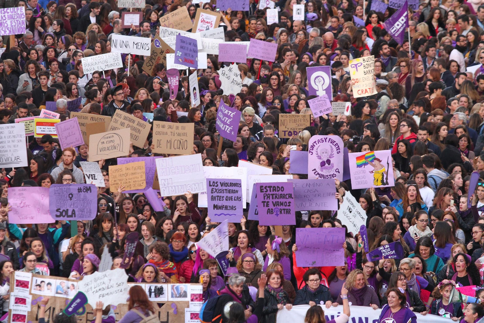 Imágenes de la Manifestación del día Internacional de la Mujer