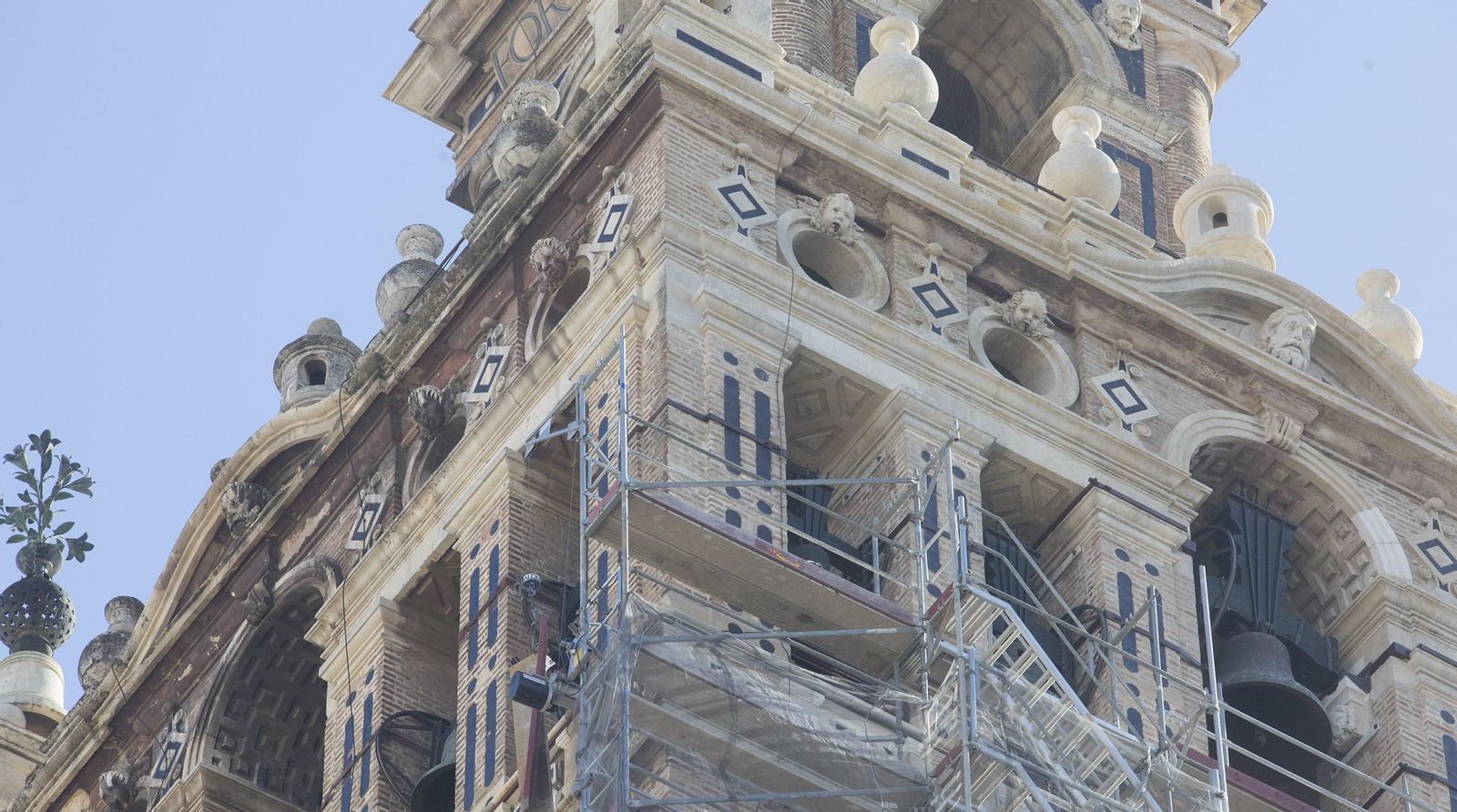 Trabajos de restauración en la Catedral.